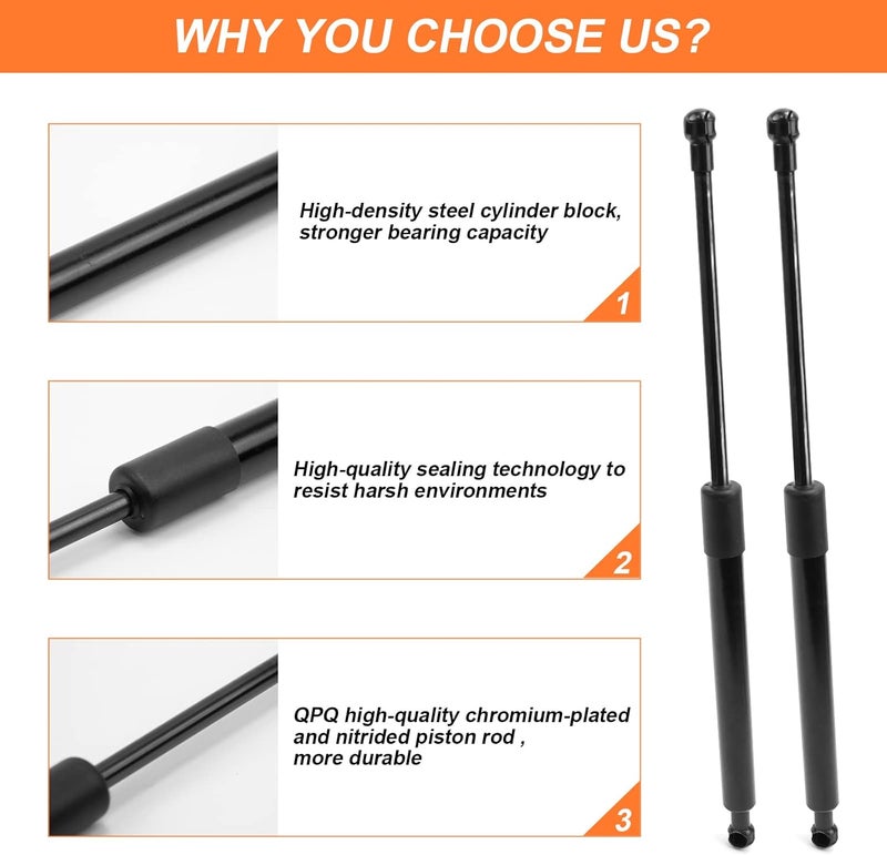 OBDResource Tailgate Assist Shock for Ford F150 2015-2023, Truck Tailgate Shock Accessories Compatible with 2015 2016 2017 2018 2019 2020 2021 Ford F150 XL XLT Platinum Raptor King Ranch, Ford F150 Accessories - Image 5